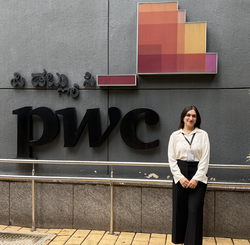 Afreen Bhasin at PwC Bengaluru